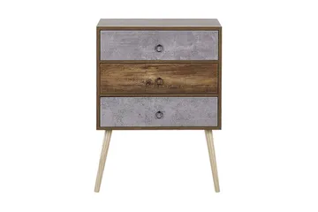 Lipasto Birstall 60 cm - Tumma puu/harmaa - Säilytys - Säilytyskalusteet - Lipasto