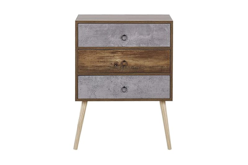 Lipasto Birstall 60 cm - Tumma puu/harmaa - Säilytys - Säilytyskalusteet - Lipasto