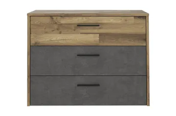 Lipasto Bowerdale 100 cm - Harmaa/Ruskea - Säilytys - Säilytyskalusteet - Lipasto