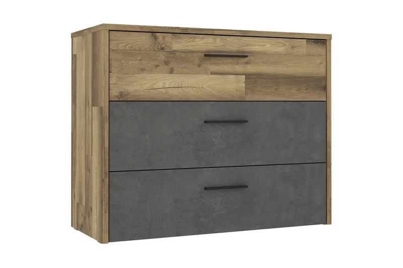 Lipasto Bowerdale 100 cm, Harmaa/Ruskea