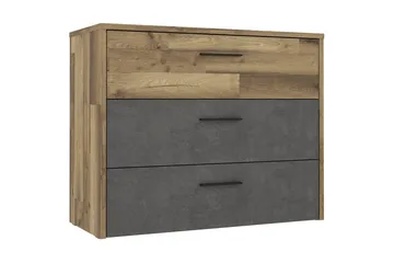 Lipasto Bowerdale 100 cm - Harmaa/Ruskea - Säilytys - Säilytyskalusteet - Lipasto
