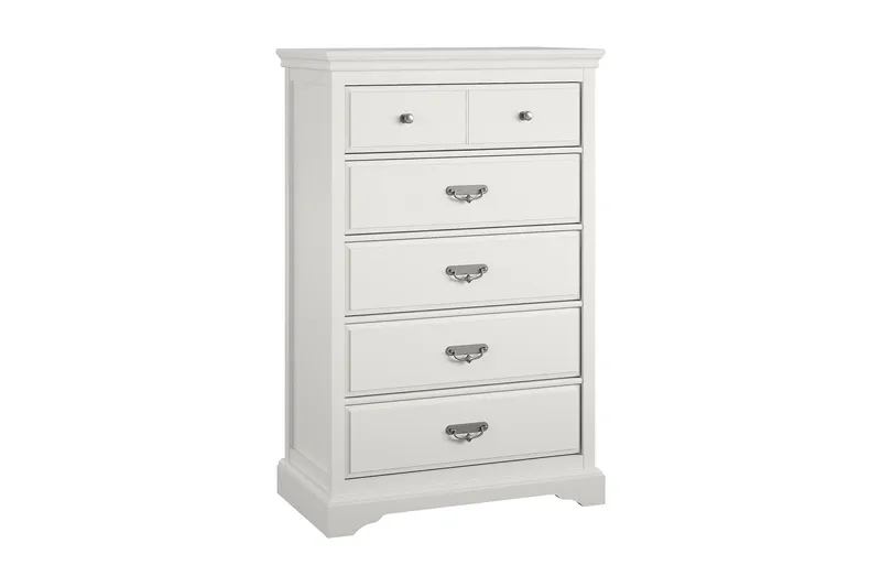 Lipasto Bristol 88x49 cm 5 Laatikkoa Valkoinen, Dorel Home