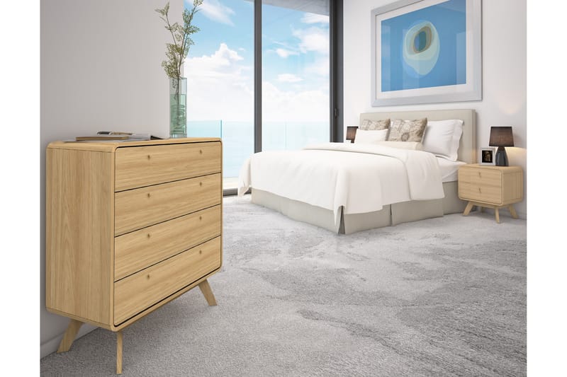 Lipasto Caitlyn 80x39 cm - Luonnonväri - Säilytys - Säilytyskalusteet - Lipasto