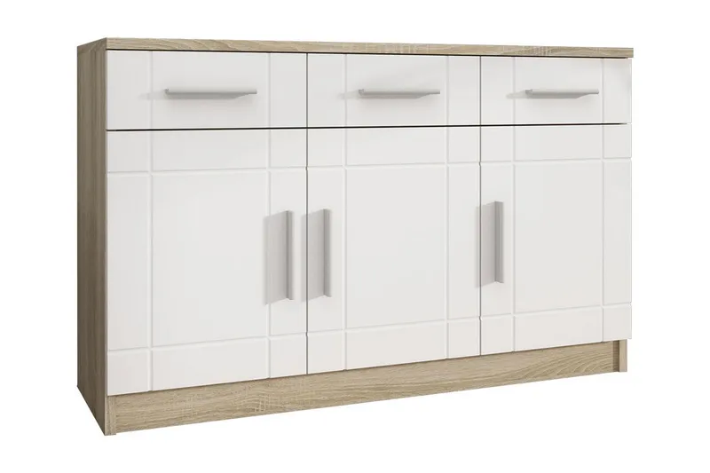 Lipasto Carvin 37x104 cm - Valkoinen/Luonnonväri - Säilytys - Säilytyskalusteet - Lipasto