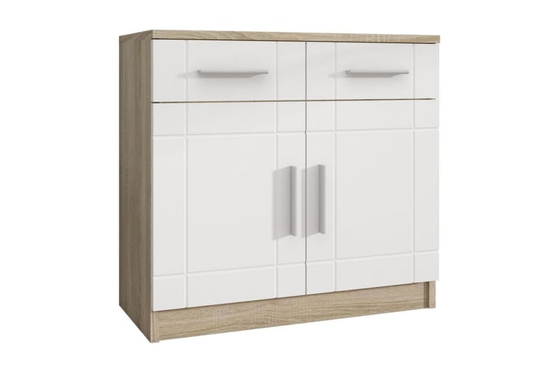 Lipasto Carvin 37x69 cm - Valkoinen/Luonnonväri - Säilytys - Säilytyskalusteet - Lipasto
