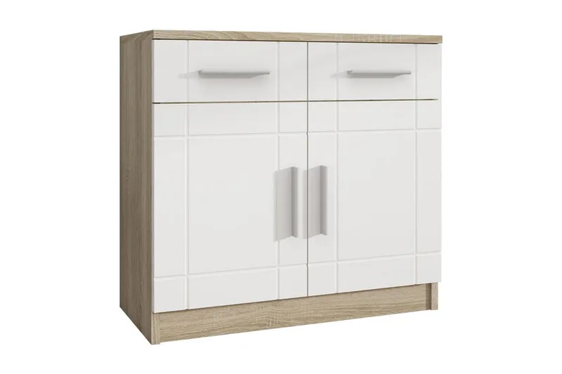 Lipasto Carvin 37x69 cm, Valkoinen/Luonnonväri