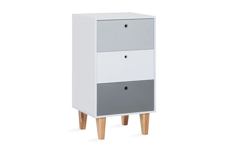 Lipasto Concept Valkoinen/Tummanharmaa/Luonnonväri, VOX