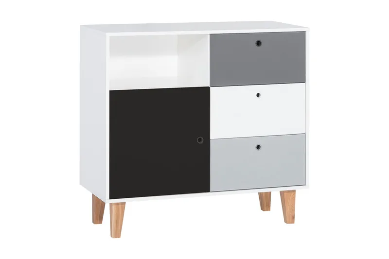 Lipasto Concept Valkoinen/Tummanharmaa/Musta, VOX