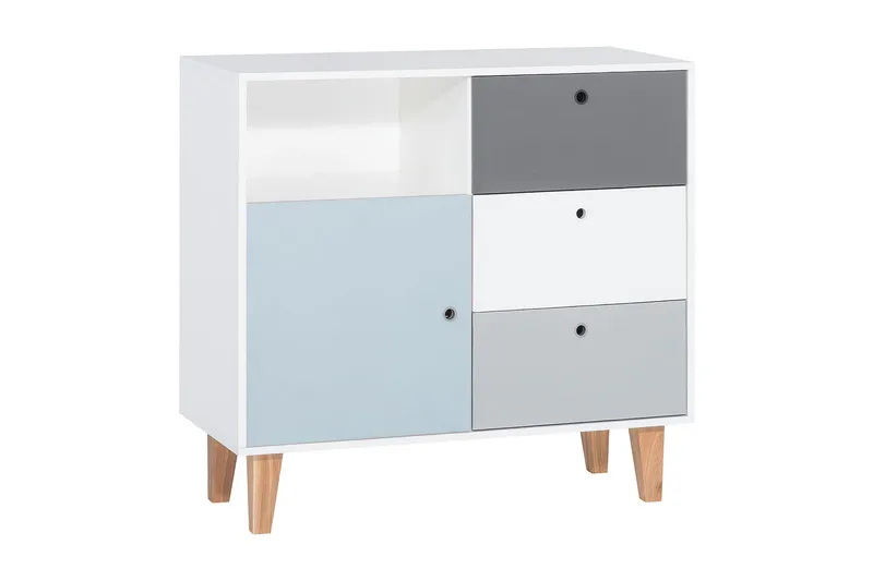 Lipasto Concept Valkoinen/Tummanharmaa/Sininen, VOX