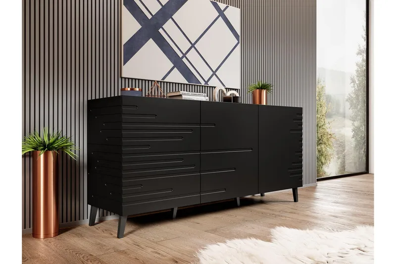 Lipasto Demjen 40x155 cm - Musta - Säilytys - Säilytyskalusteet - Lipasto