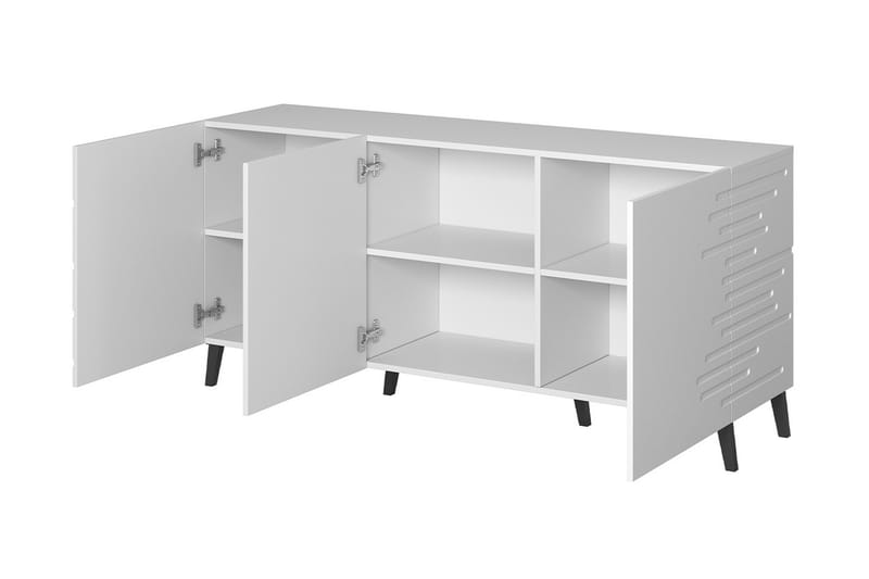 Lipasto Demjen 40x155 cm - Valkoinen/Musta - Säilytys - Säilytyskalusteet - Lipasto