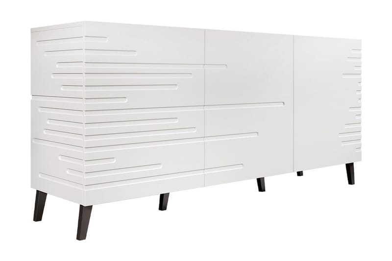 Lipasto Demjen 40x155 cm - Valkoinen/Musta - Säilytys - Säilytyskalusteet - Lipasto