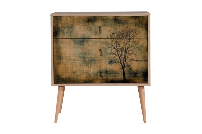 Lipasto Dirk Puusiluetti - Ruskea - Säilytys - Säilytyskalusteet - Lipasto