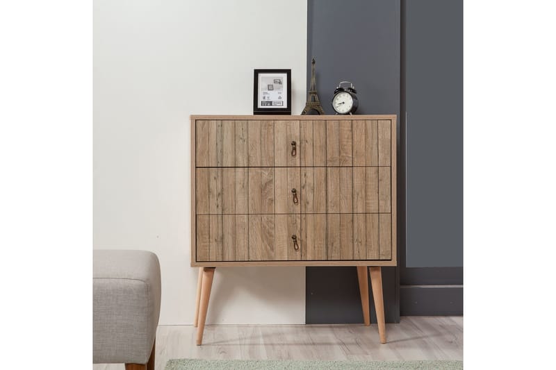 Lipasto Dirk Paneeli - Vaaleanruskea - Säilytys - Säilytyskalusteet - Lipasto