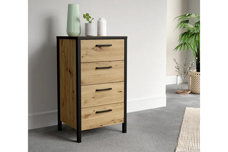 Lipasto Dospat 40x51 cm - Ruskea/Musta - Säilytys - Säilytyskalusteet - Lipasto