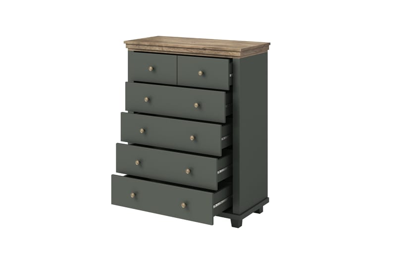 Lipasto Drumin 171 cm - Vihreä/Luonnonväri - Säilytys - Säilytyskalusteet - Lipasto