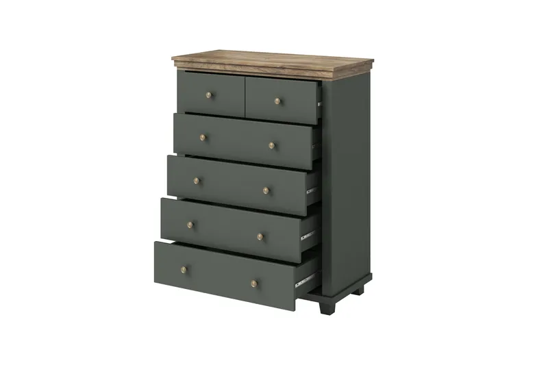 Lipasto Drumin 171 cm - Vihreä/Luonnonväri - Säilytys - Säilytyskalusteet - Lipasto