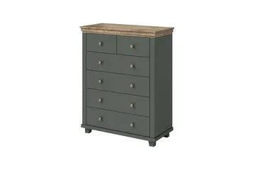 Lipasto Drumin 171 cm - Vihreä/Luonnonväri - Säilytys - Säilytyskalusteet - Lipasto