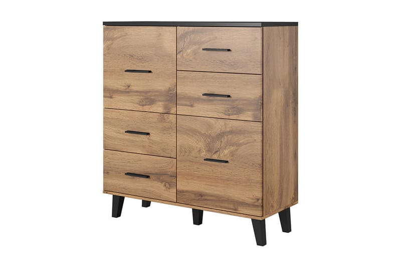 Lipasto Dudley 45x110 cm - Luonnonväri/Musta - Säilytys - Säilytyskalusteet - Lipasto