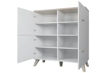 Lipasto Dudley 45x110 cm - Luonnonväri/Musta - Säilytys - Säilytyskalusteet - Lipasto