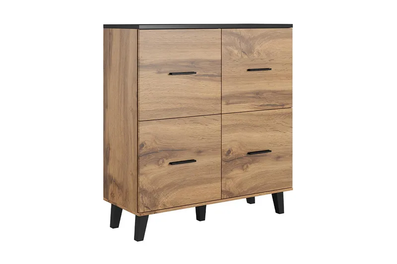 Lipasto Dudley 45x110 cm - Luonnonväri/Musta - Säilytys - Säilytyskalusteet - Lipasto