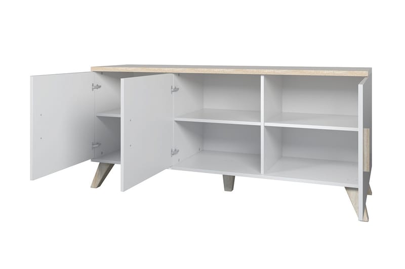 Lipasto Dudley 45x150 cm - Luonnonväri/Musta - Säilytys - Säilytyskalusteet - Lipasto