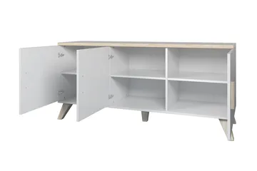Lipasto Dudley 45x150 cm - Luonnonväri/Musta - Säilytys - Säilytyskalusteet - Lipasto