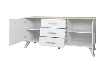 Lipasto Dudley 45x150 cm - Luonnonväri/Musta - Säilytys - Säilytyskalusteet - Lipasto