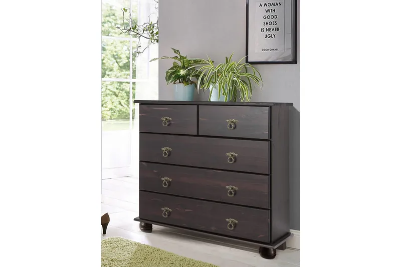 Lipasto Fania 82 cm - Musta - Säilytys - Säilytyskalusteet - Lipasto