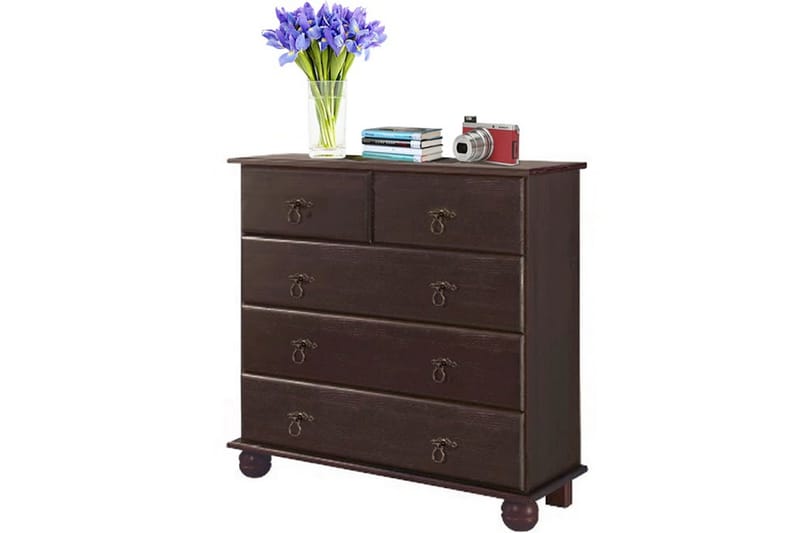 Lipasto Fania 82 cm - Musta - Säilytys - Säilytyskalusteet - Lipasto