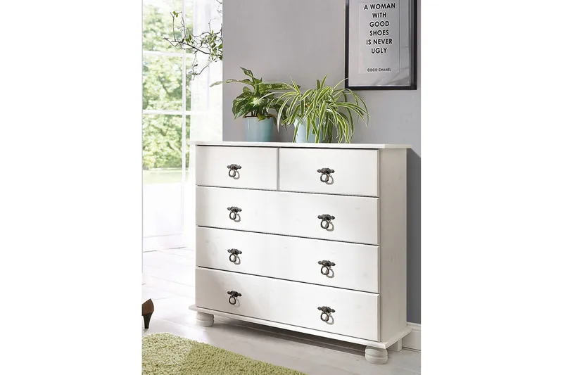 Lipasto Fania 82 cm - Valkoinen - Säilytys - Säilytyskalusteet - Lipasto