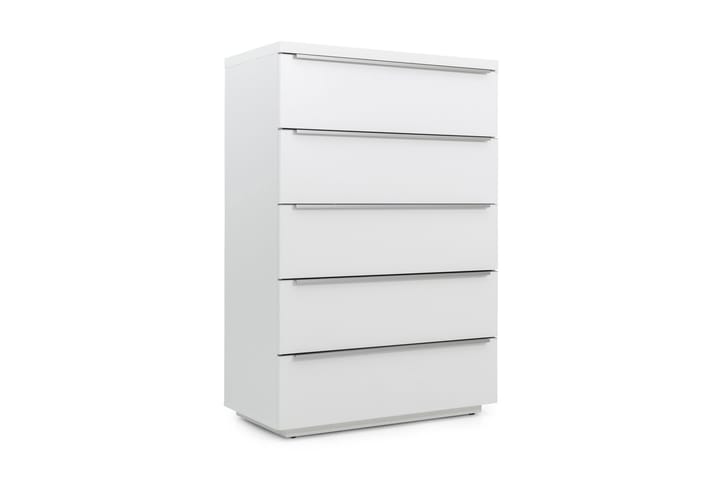 Lipasto Fill 5 laatikkoa 80x45 cm - Valkoinen - Eteisen säilytys - Lipasto