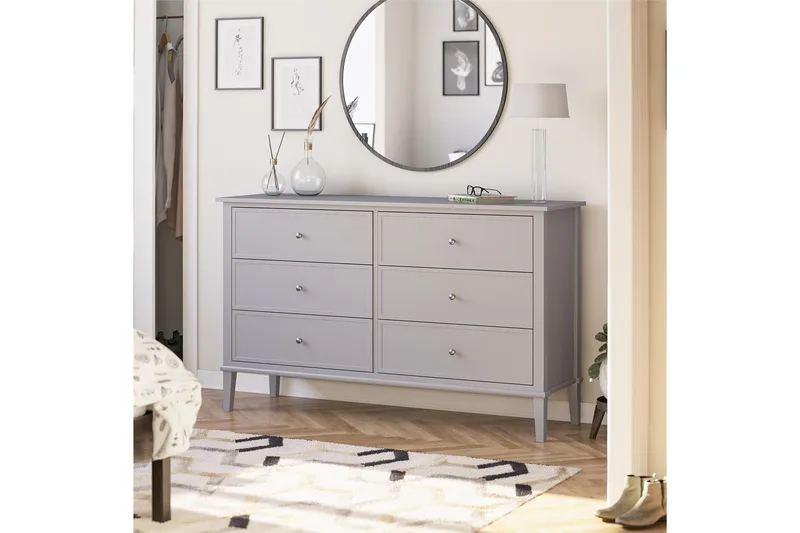 Lipasto Franklino 6 laatikkoa - Harmaa - Säilytys - Säilytyskalusteet - Lipasto