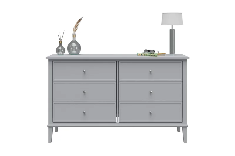 Lipasto Franklino 6 laatikkoa - Harmaa - Säilytys - Säilytyskalusteet - Lipasto