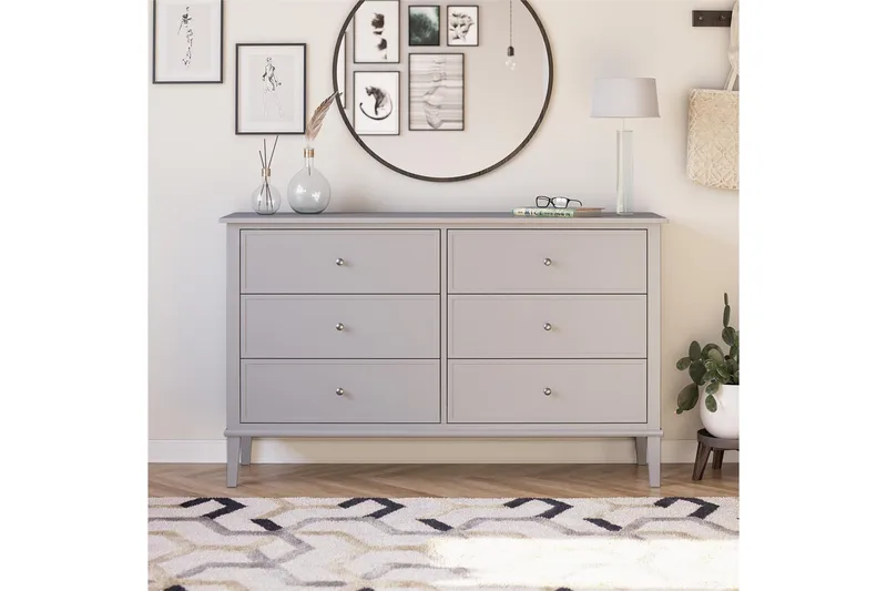 Lipasto Franklino 6 laatikkoa - Harmaa - Säilytys - Säilytyskalusteet - Lipasto