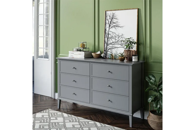 Lipasto Franklino 6 laatikkoa - Harmaa - Säilytys - Säilytyskalusteet - Lipasto