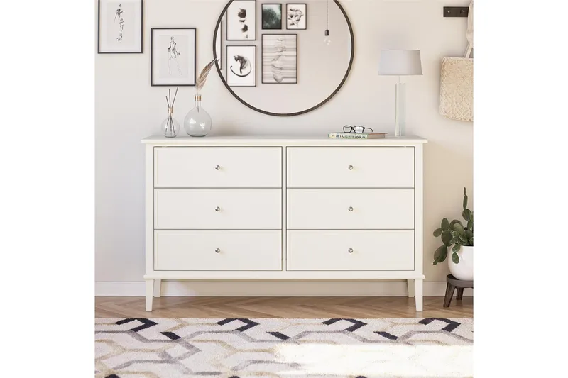 Lipasto Franklino 6 laatikkoa - Valkoinen - Säilytys - Säilytyskalusteet - Lipasto