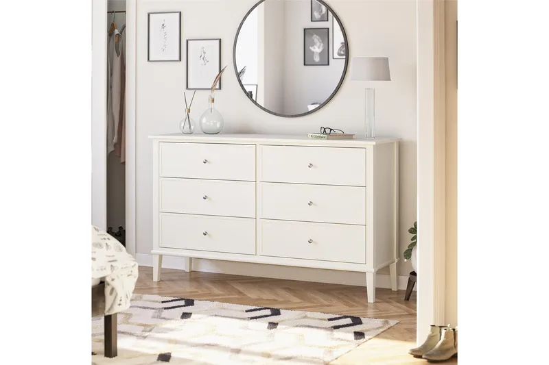 Lipasto Franklino 6 laatikkoa - Valkoinen - Säilytys - Säilytyskalusteet - Lipasto