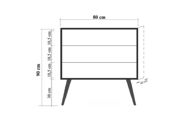 Lipasto Gillberga 90 cm - Ruskea - Säilytys - Säilytyskalusteet - Lipasto