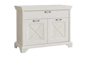 Lipasto Hareholme 123 cm - Valkoinen - Säilytys - Säilytyskalusteet - Lipasto