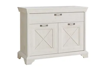 Lipasto Hareholme 123 cm - Valkoinen - Säilytys - Säilytyskalusteet - Lipasto