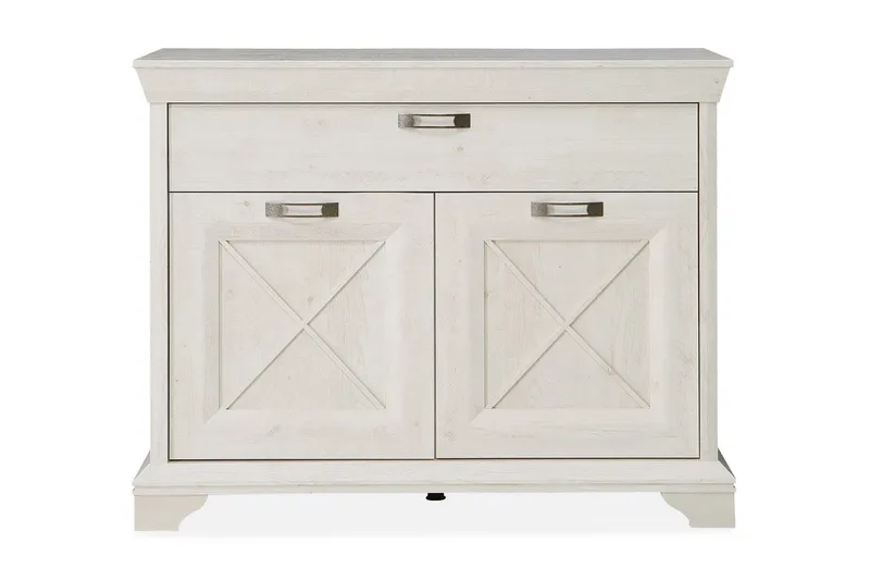 Lipasto Hareholme 123 cm - Valkoinen - Säilytys - Säilytyskalusteet - Lipasto