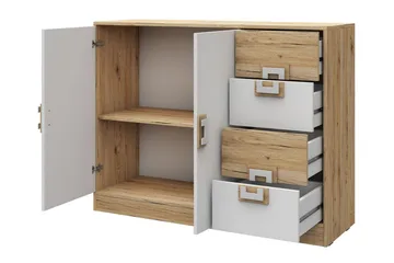 Lipasto Hermanboda 120x40x93 cm - Beige/Valkoinen - Säilytys - Säilytyskalusteet - Lipasto