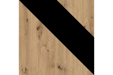 Lipasto Ines 40x135 cm - Tammi/Musta - Säilytys - Säilytyskalusteet - Lipasto