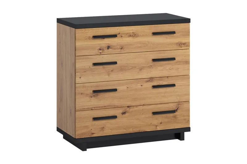 Lipasto Ines 40x90 cm, Tammi/Musta