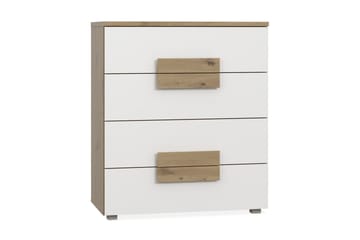 Lipasto Knelston 80 cm - Ruskea/Valkoinen - Säilytys - Säilytyskalusteet - Lipasto
