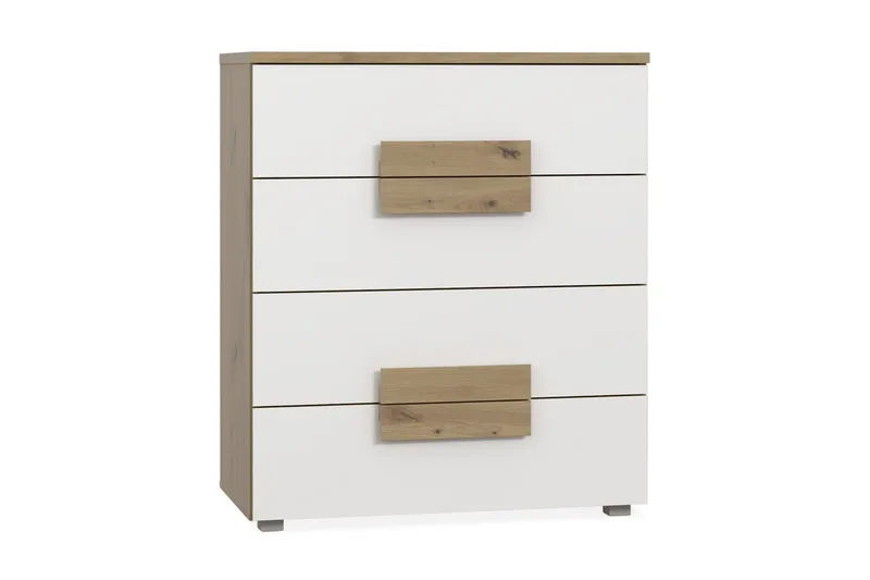 Lipasto Knelston 80 cm, Ruskea/Valkoinen