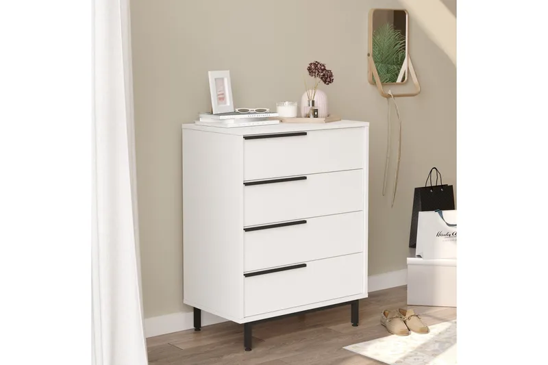 Lipasto Liyakat - Valkoinen - Säilytys - Säilytyskalusteet - Lipasto