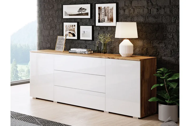 Lipasto - Luonnonväri/Valkoinen - Säilytys - Säilytyskalusteet - Lipasto