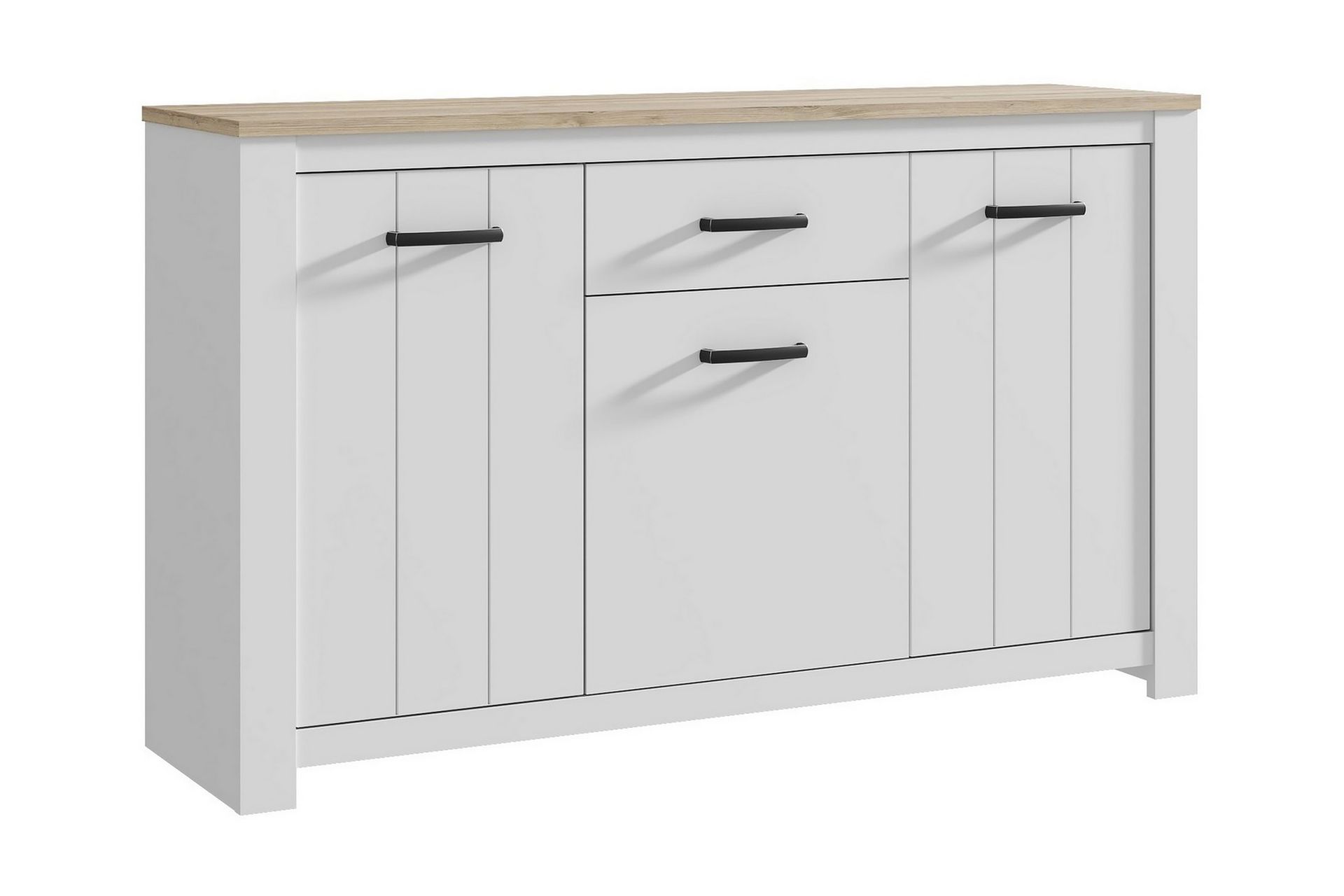 Lipasto Luxted 161 cm - Valkoinen/Ruskea - Säilytys - Säilytyskalusteet - Lipasto